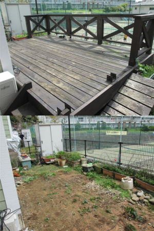 ウッドデッキ解体